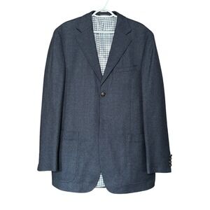 Paul Fredrick Men's size 42L 100% Wool Sport Coat Blazer Jacket Preppy Fall